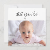 Carte Serez-vous mon Dieu Parent Baby Photo Proposition (Devant)