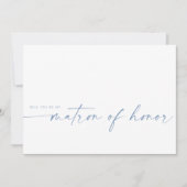 Carte Serez-vous mon maître d'honneur ? | Dusty Blue (Devant)