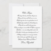 Carte Serez-vous mon Martron d'honneur Script Poem Card (Devant)