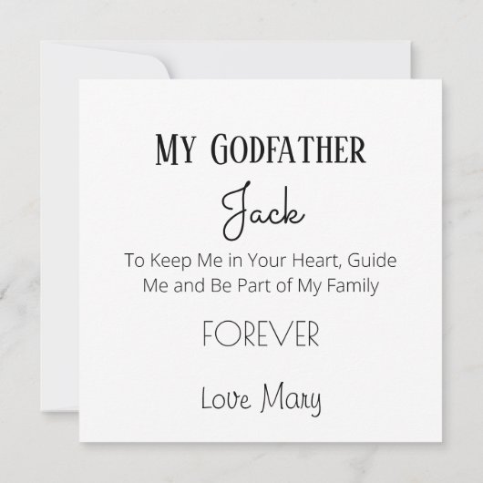 Carte Serez-vous mon parrain Bébé sur la Lune Insertion  (Dos)