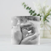 Carte Serez-Vous Mon Parrain ? Proposition de pieds nouv (Debout devant)