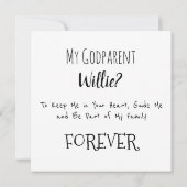 Carte Serez-Vous Mon Parrain ? Proposition de pieds nouv (Dos)