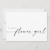 Carte Serez-Vous Notre Fille Fleur ? | Minimaliste moder (Devant)