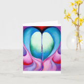 Carte Série 1, no 8, Georgia O'Keeffe, (Fleur jaune)