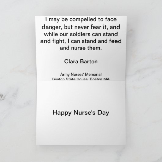 Carte Série d'hommage de soins (Intérieur)