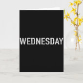 Carte Série Jours De La Semaine Mercredi En Distress (Fleur jaune)