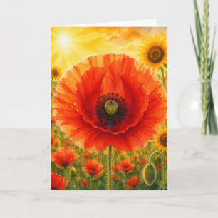 Carte Série Radiant Petal – COQUELICOT
