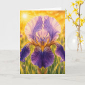 Carte Série Radiant Petal – IRIS (Fleur jaune)