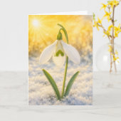 Carte Série Radiant Petal – perce-neige (Fleur jaune)