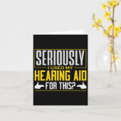 Carte Sérieusement Avoir Entendre L'Aide Signale Langue  (Fleur jaune)