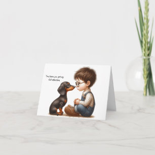 Carte Sérieux Dachshund