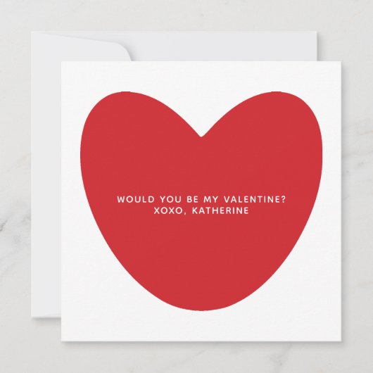 Carte Seriez-vous ma Saint-Valentin ? (Devant)