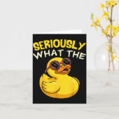 Carte Seriously What The Funny Duck For Men Women Cool A (Fleur jaune)