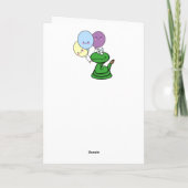 Carte Serpent à Sonnette Anniversaire Avec Âge  (Dos)