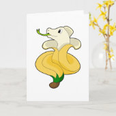 Carte Serpent avec Banane (Fleur jaune)