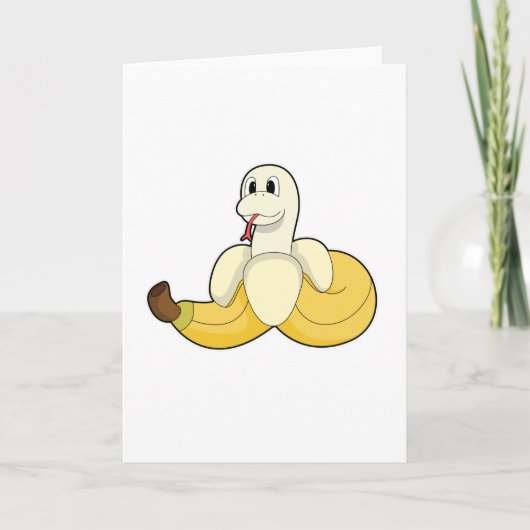 Carte Serpent avec banane (Devant)
