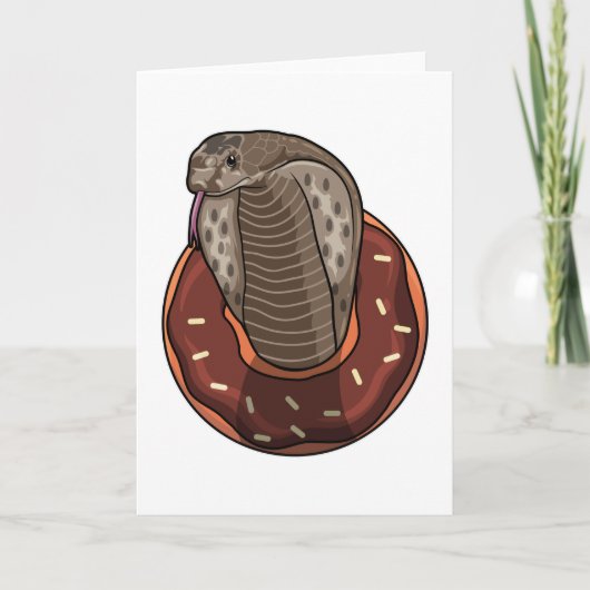 Carte Serpent avec beignet (Devant)