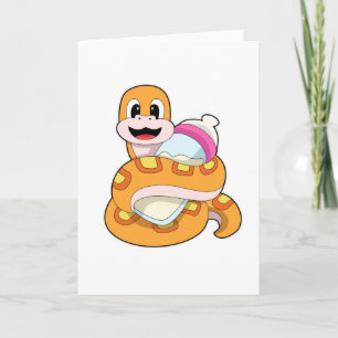 Carte Serpent avec bouteille Baby
