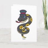 Carte Serpent avec Chapeau (Dos)