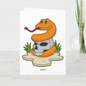 Carte Serpent avec crâne (Dos)