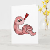 Carte Serpent avec des taches rouges (Fleur jaune)