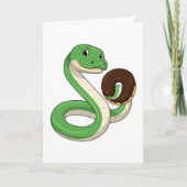Carte Serpent avec Donut (Devant)