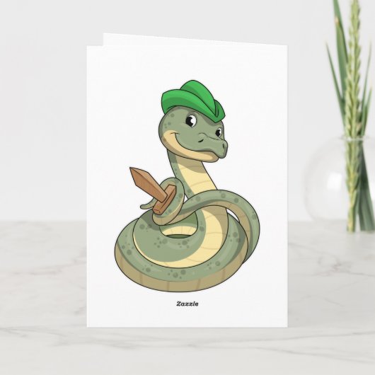 Carte Serpent avec épée (Dos)