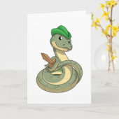 Carte Serpent avec épée (Fleur jaune)