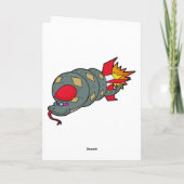 Carte Serpent avec fusée (Dos)