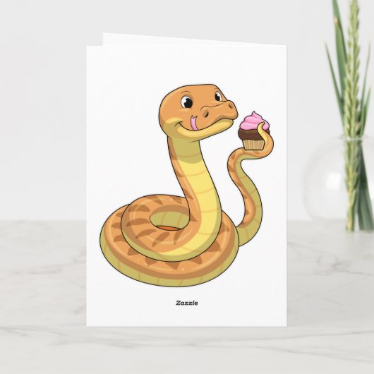 Carte Serpent avec Muffin (Dos)