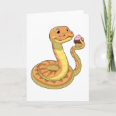Carte Serpent avec Muffin (Devant)