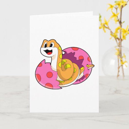 Carte Serpent avec Œuf (Fleur jaune)