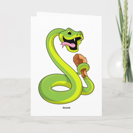 Carte Serpent avec poulet (Dos)