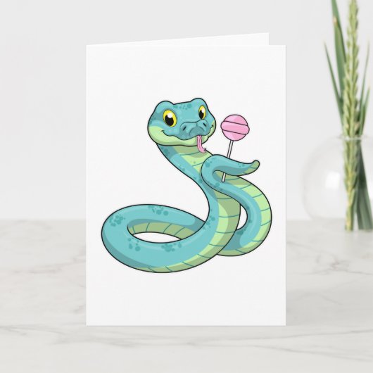 Carte Serpent avec Sucette (Devant)