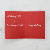 Carte Serpent d'anniversaire de feu (Intérieur)