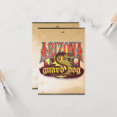 Carte Serpent de chien de la Garde de l'Arizona (Devant/Arrière en situation)