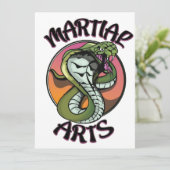 Carte Serpent des arts martiaux (Debout devant)