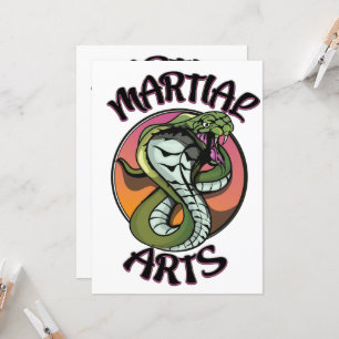 Carte Serpent des arts martiaux