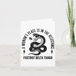 Carte Serpent Une Place De Femme Est Dans La Résistance
