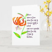 Carte Serré dans un bourgeon (Fleur jaune)