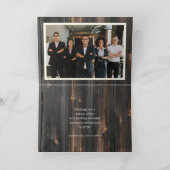 Carte Serre de feuillage sur bois | Joyeux voeux de vaca (Intérieur)