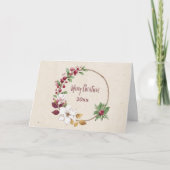 Carte Serre de Noël Joyeux avec année personnalisée (Devant)