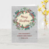 Carte Serre rustique Godson & Family Joyeux Noël (Fleur jaune)