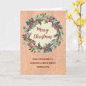 Carte Serre rustique Godson & Family Joyeux Noël (Fleur jaune)