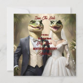 Carte "Serrer l'amour : une affaire Mariage crocodilienn (Devant)