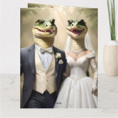 Carte "Serrer l'amour : une affaire Mariage crocodilienn (Dos)