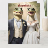 Carte "Serrer l'amour : une affaire Mariage crocodilienn (Devant)