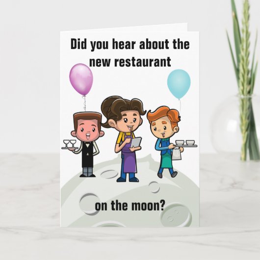 Carte Serveur serveur ou serveuse drôle Anniversaire (Devant)