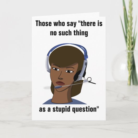 Carte Service Clientèle Rep Funny Anniversaire (Devant)