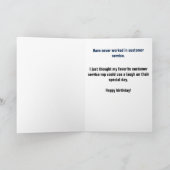 Carte Service Clientèle Rep Funny Anniversaire (Intérieur)